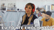 Eu To Ate Emocionada Carina Fragozo GIF - Eu To Ate Emocionada Carina Fragozo English In Brazil GIFs