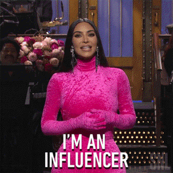 Im An Influencer Kim Kardashian GIF - Im An Influencer Kim Kardashian Saturday Night Live GIFs